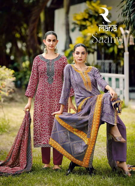 Saanvi By Varaa Pashmina Printed Designer Dress Material Suppliers In India
